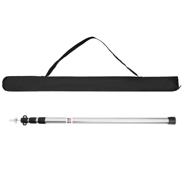 yeacher Mât de Tente en Aluminium Réglable à 4 Sections pour Auvent Extérieur, Argent, Mât Simple de 3,0 m
