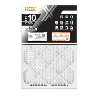 HDX 16 x 25 x 1" Premium Efficiency Pleated Air Filter FPR 10 High Performance