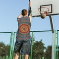 thumbnail image 5 of Naloa Mandala Basketball Jersey Reversible Men's Mesh Athletic Sports Shirts Training Practice S-4XLLarge, 5 of 6