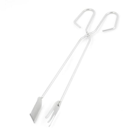 Unique Bargains Party Barbecue Metallic Food Cake Cookie Tong Clip Silver
