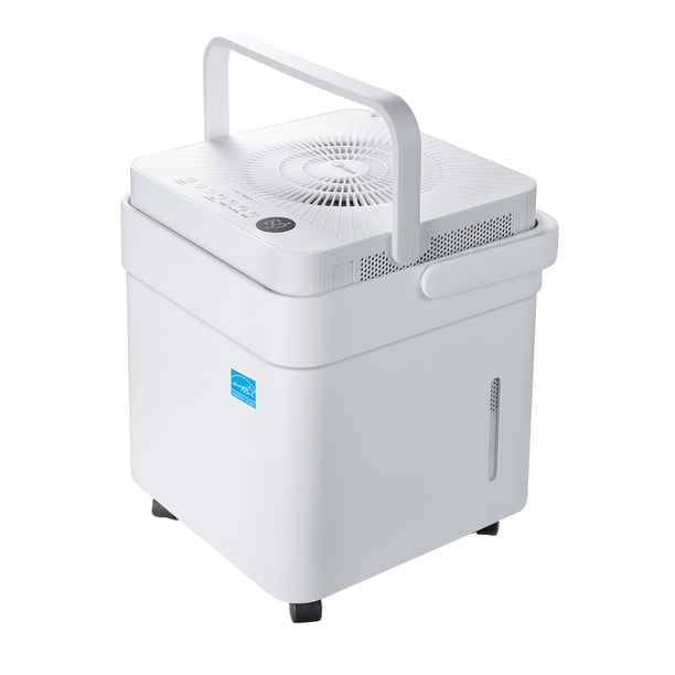 Deshumidificador Midea Cube de 50 pintas con bomba de 4500 metros cuadrados Pies Blanco