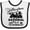 White and Black, variant on Inktastic Wyoming Yellowstone National Park Boys or Girls Baby Bib