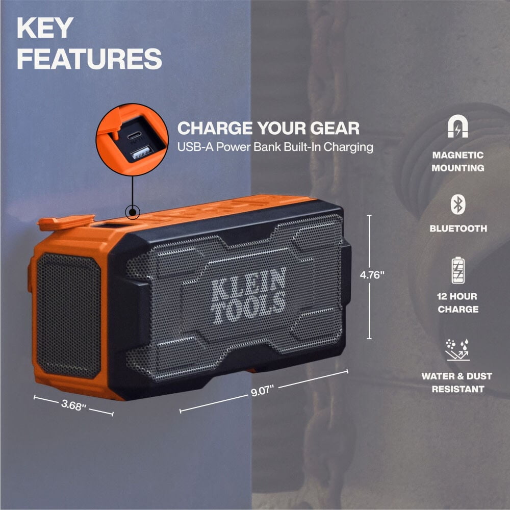 Klein Tools Modbox Bluetooth Jobsite Speaker