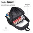 thumbnail image 3 of Bingfone Visages Musicaux Abstraits pour Sac à Dos Simple Grande Capacité, Sac à Dos à Sangle Réglable Sac de Voyage Sac de Sport, Unisexe, 3 of 6