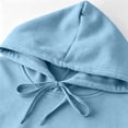 thumbnail image 6 of NEBWOAK Men's Pullover Hoodie, Long Sleeve Casual Hooded Sweatshirt Soft Top,Light Blue,Size L, 6 of 8