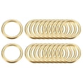 thumbnail image 1 of Metal O Anillos, 20uds 20mm(0,79") ID 3mm Grosor Multiuso Sin-Soldar O-Anillo Hebilla para Artesanía Cinturón Monedero Bolso Fabricación Herraje, Dorado Tono, 1 of 6