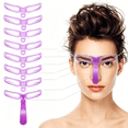 thumbnail image 7 of EXLEAF 2026 New 8-Style Reusable Eyebrow Stencil Kit - Diy Shaping Template for Great Arch, Grooming Guide for Beginners - Pink for Eyebrow Shaping, Grooming, Beginners, Makeup Routine, Home Use., 7 of 7
