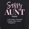 thumbnail image 3 of Instant Message - Sassy Aunt - Women's Lightweight French Terry Long Sleeve Shirt, 3 of 6