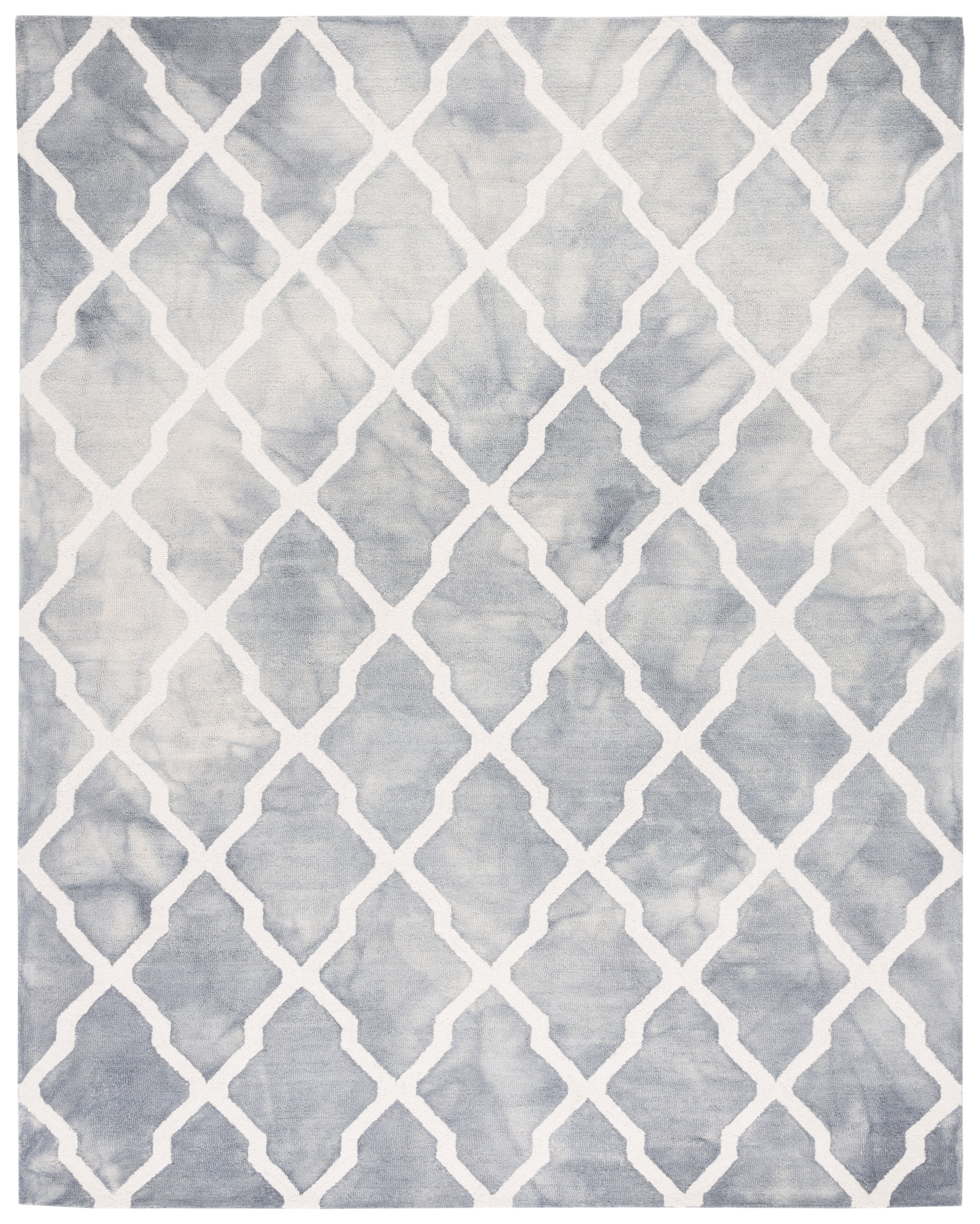 Safavieh Dip Dye Altan Distressed Wool Area Rug, Gray/Ivory, 10' x 14'