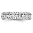 thumbnail image 3 of Auriga Fine Jewelry 14K White Gold 1 carat Complete Diamond Band for Women Size-7, 3 of 6