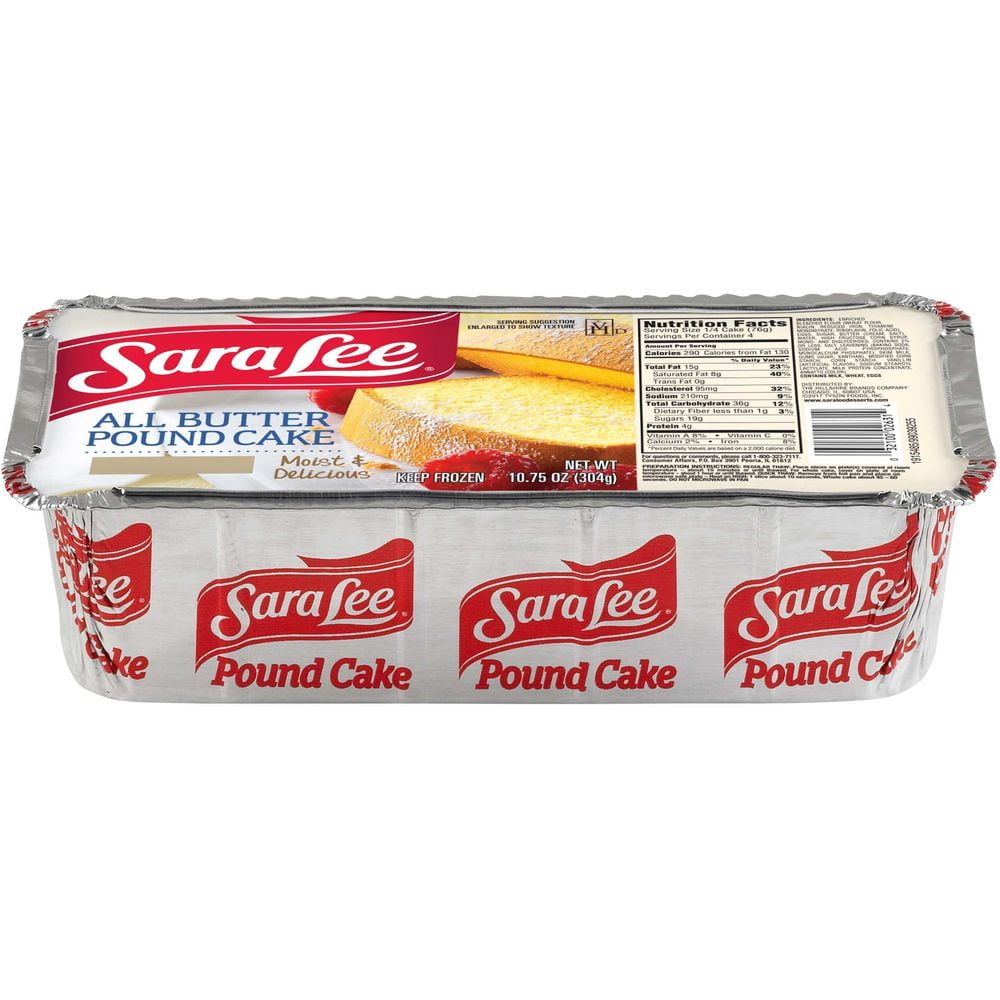 Sara Lee Fresh Bakery Butter Pound Cake, 10.75 Ounce - 12 per Case ...