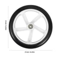 thumbnail image 2 of CRILSTYLEO Replacement Electric Wheelchair Wheels Set of 2 Assorted Color PU Caster Wheels for Office Chair and Cart Use, 2 of 6
