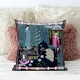 thumbnail image 4 of Empress Hall Indoor/Outdoor Pillow with Removable Cover in Turquoise Gray Pink26x26, 4 of 4