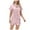 08-Pink, variant on Silk Pajamas for Women Short Sleeve Button Down Sleepwear Loungewear 2 piece Satin Pj Sets 02-Champagne L