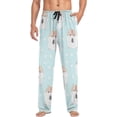 thumbnail image 4 of Cute Hamster and Dots Ghost Pajama Pants, Men's Lounge Pants Light with Drawstring and Pockets, Christmas New Year Birthday Father's Day Gifts, 4 of 7