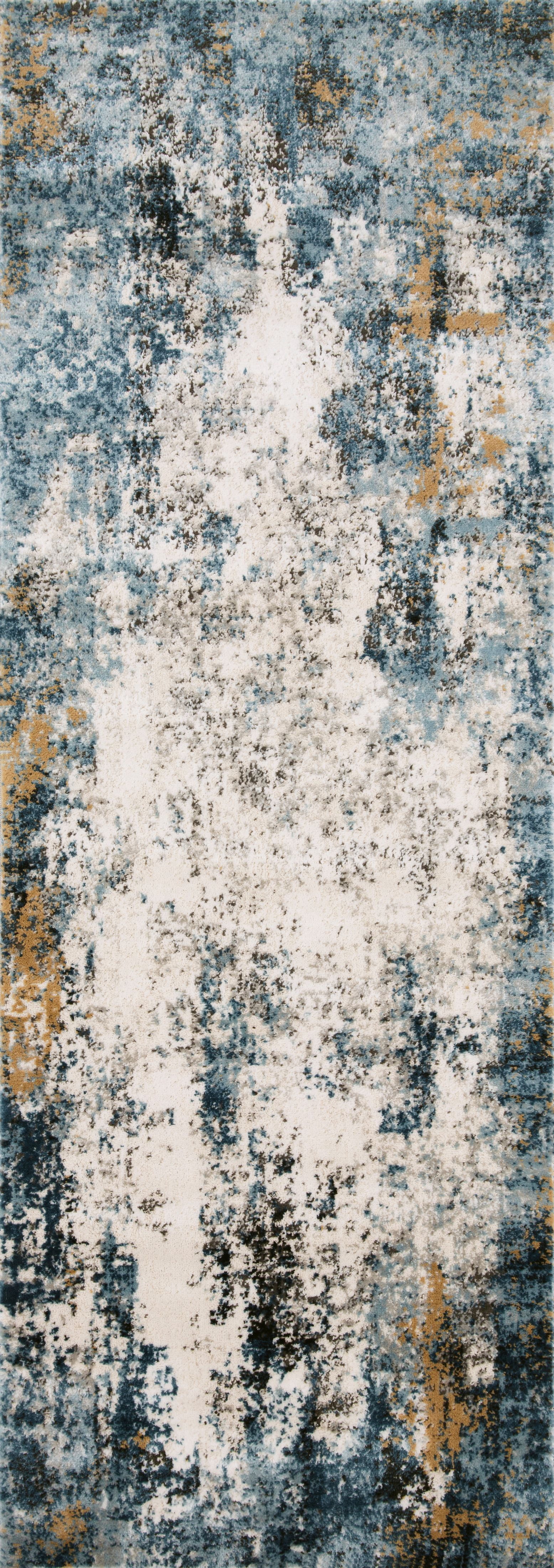 Loloi Alchemy Abstract Denim / Ivory Area Rug