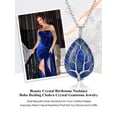 thumbnail image 6 of Bestyle Women Pear-Shaped Necklace Pendant Healing Tree of Life Jewelry Nature Lapis Lazuli Gemstone Necklace Energy Gifts for Her - September, 6 of 8