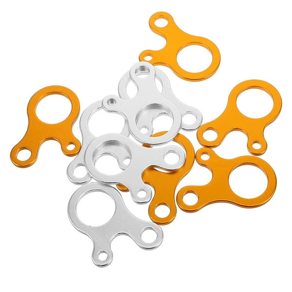 Tent Cord Tensioner Rope Adjuster Made of Aluminum Alloy for Decoration with 10 Pieces 5cm