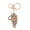 White, variant on Keychain Pendant Sparkling Rhinestones Tiger Shape Charm Key Chain Strong Lobster Clasp Multi-Functional Key Holder