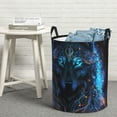 thumbnail image 5 of Cauagu Cool Blue Light Wolf for Laundry Basket,Collapsible Organizer Basket for Storage Bin Toy Bins Gift Baskets Bedroom Clothes Children Nursery Hamper -Small, 5 of 7