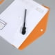 thumbnail image 5 of Carpeta de hojas sueltas A4 | Carpeta de plástico transparente con 11 agujeros | Bolsa multicolor para guardar documentos con cierre a presión | Organizador de archivos ligero y duradero para, 5 of 6