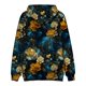 thumbnail image 4 of Men's Loose Flowers Printed Hooded Sweatshirt Men's Casual Fashion Sports SweatshirtM, 4 of 4