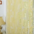 thumbnail image 2 of Leaf Type Tulle Voile Door Window Curtain Drape Panel Sheer Scarf Valance Yellow, 2 of 4