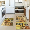 thumbnail image 2 of Coffee Kitchen Rugs and Mats for Floor 2 Piece Set Non Skid Rubber Washable Kitchen Rug Runner Coffee Decor, 2 of 5