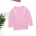thumbnail image 4 of LNMQLPDBS Kids Sweatshirts Long Sleeve Solid Color Shirts Crewneck Basic Layering Soft Casual Tops Toddler Baby Clothes Unisex ﻿ Red 4-5 Years, 4 of 7