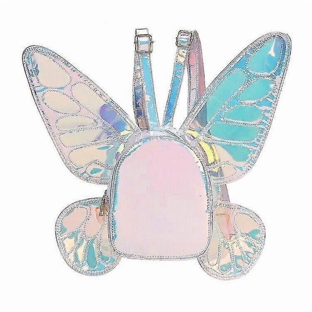 Fashion Women's Laser Mini Backpack Butterfly Angel Wings Daypack School Bag G