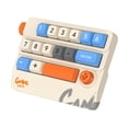 thumbnail image 4 of Teclado mecánico portátil teclado para juegos colorido retroiluminación liviana USB C Teclado cableado 6.4x4.4x1.6 pulgadas Rocker Knob Caqui, 4 of 8