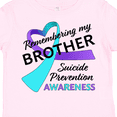 thumbnail image 4 of Inktastic Remembering my Brother- suicide prevention awareness Boys or Girls Toddler T-Shirt, 4 of 5