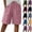 #03 Pink, variant on Women's Cotton Linen Bermuda Shorts Knee Length Elastic Waist Loose Fit Summer Casual Shorts with Pockets, #03 Purple, S