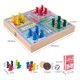 thumbnail image 5 of Juego de ajedrez de cuatro en uno juego de ajedrez de viaje juego de ajedrez plegable portátil juego de ajedrez, 5 of 5