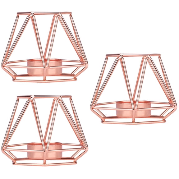 3 PCS Lantern Romantic Atmosphere Candle Holder Table Decoration