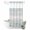 Blue, variant on No Hook Shower Curtain, Blue Beige Farmhouse Shower Curtains for Bathroom with See Through Top Window, Vintage Wooden Striped Waterproof & Washable Bath Curtain Small Stall 36"x78"