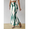 thumbnail image 5 of Women'S Ruched Bodycon Maxi Skirt High Waisted Fishtail Pencil Long Skirts Fall Green XL, 5 of 7