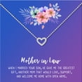 thumbnail image 2 of Anavia Mother in Law Gift, Mother of the Groom Gift, Jewelry and Card Gift for Mother in Law, Mother's Day Gift, Necklace and Card Gift [Silver Heart,Blue-Purple Gradient], 2 of 5