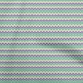thumbnail image 1 of oneOone Rayon Sea Green Fabric Chevron Sewing Material Print Fabric By The Yard 56 Inch Wide, 1 of 4
