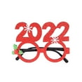 thumbnail image 1 of PVCS 2022 Christmas Glasses Frame Cartoon Stereo Glasses Party Props - Red 2022, 1 of 5