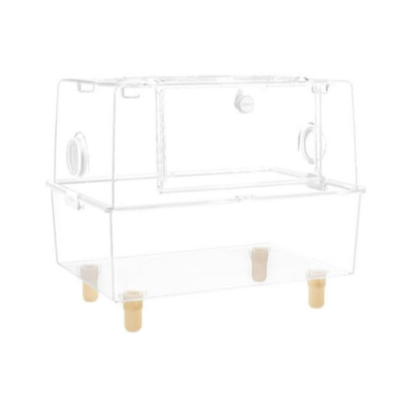 yotijay Clear Hamster Cage Small Animal Cage for Hedgehog Small Animals Sugar Glider