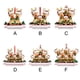 thumbnail image 2 of Ounissouiy Adorno de resina colgante para árbol de Navidad, pared de chimenea, decoración de centro comercial de Hotel, colgante decorativo de Kits de decoración para fiestas 5 animales, 2 of 6