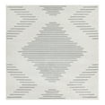 thumbnail image 3 of Unique Loom Kai Collection Area Rug - Warrior (5' 3" Square Ivory and Gray), 3 of 7