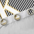 thumbnail image 4 of Erosebridal Initial K Letter Black Out Curtains for Kids, Abstract Lines Curtains Pack of 2 (42x63 Each), 4 of 6