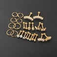 thumbnail image 5 of Pendientes de Tuerca de 16G Salvador 13 Pares CZ 8mm 6mm Barra Hipoalergénica de acero Inoxidable, 5 of 5