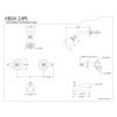 thumbnail image 2 of Kingston Brass KB248PL Tub and Shower Faucet, Brushed Nickel, 2 of 2