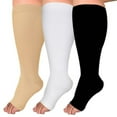 thumbnail image 2 of EIGTHTAIL 2Pcs Compression Socks Durable Knee High Socks Calf Support Compression Socks for Men Yellow 2XL, 2 of 4