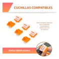 thumbnail image 3 of Guillotina Plastico Regla Carta Cortador Papel Foto Tarjeta, 3 of 8