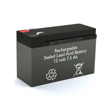 BatteryGuy BGH-1275F2 12V 7.5ah High Rate Rechargeable SLA