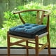 thumbnail image 2 of Nvzi Soft Velvet Chair Pads with Ties Comfy Solid Seat Cushion for Dining Chairs, Office Chairs, Hardwood Floors (Blue, 16x16), 2 of 5